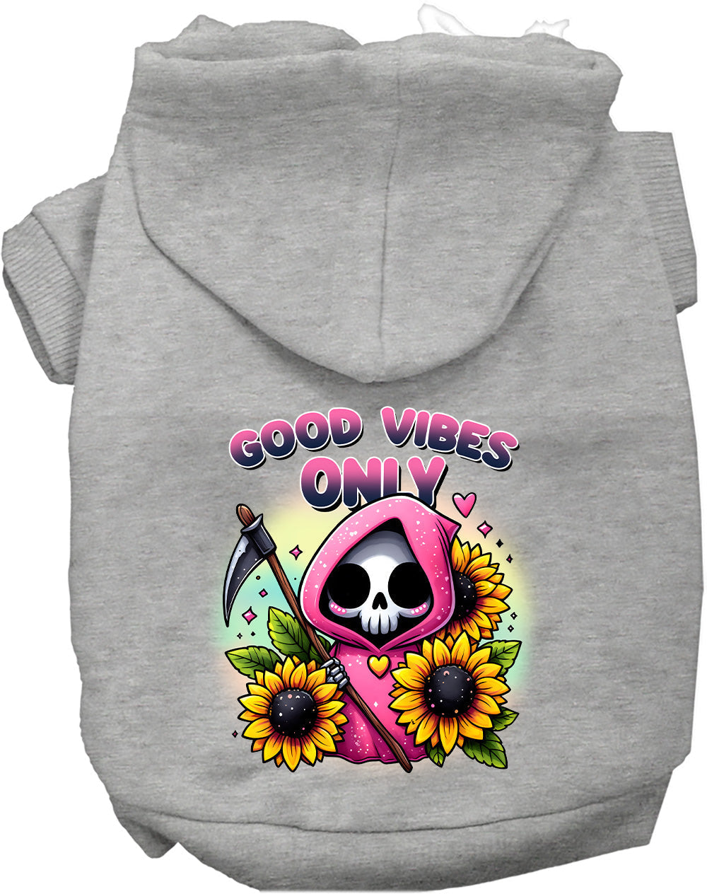 Dog Hoodie Sun Flowers and Scythes for Festive Flair Wear