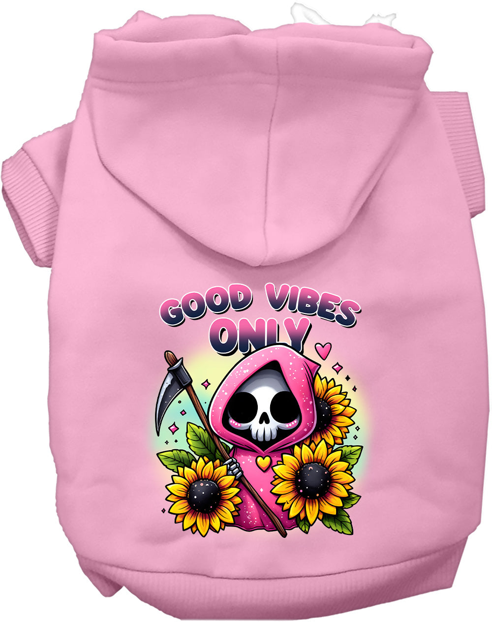 Dog Hoodie Sun Flowers and Scythes for Festive Flair Wear