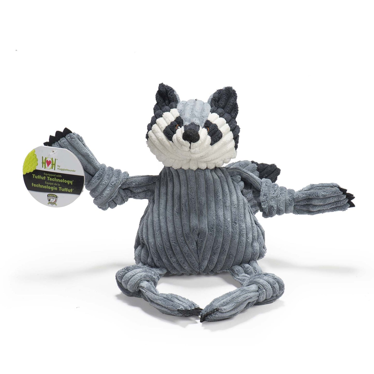 Dog Toy Reggie Raccoon Knottie Plush Toy for Daily Use Essen - detail product image for dog toy