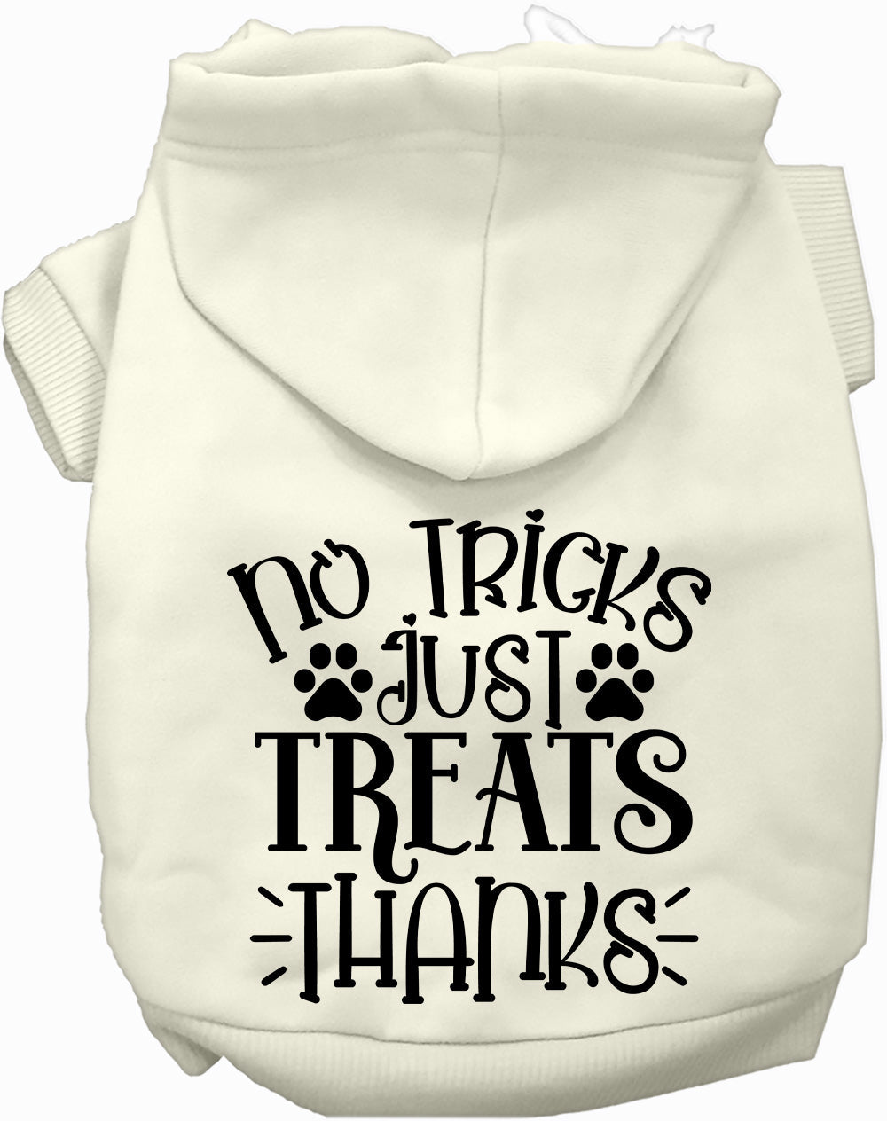 Dog Hoodie No Tricks Just Treats for Festive Occasions Fun