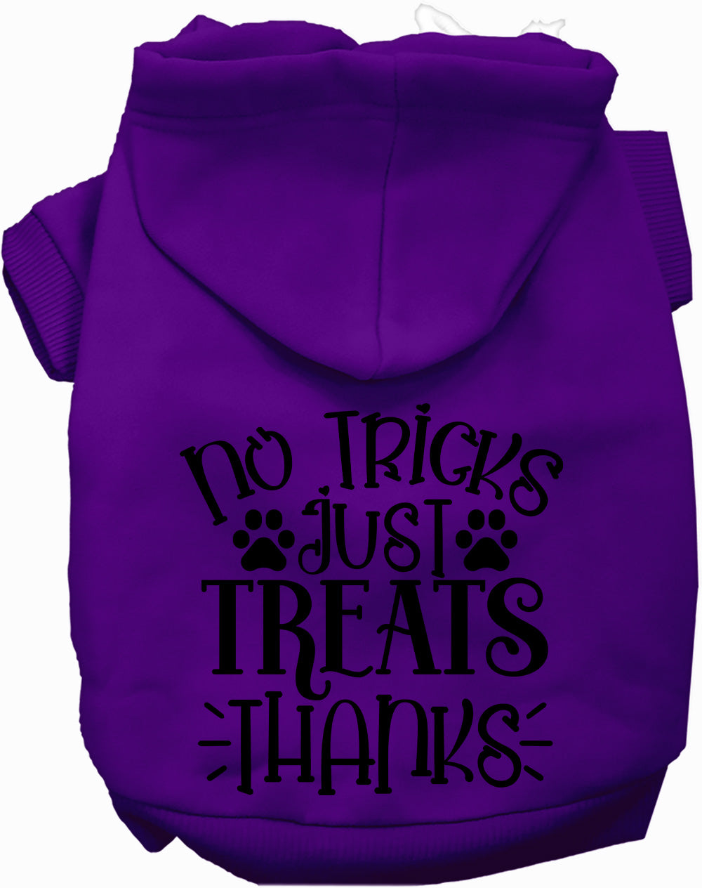 Dog Hoodie No Tricks Just Treats for Festive Occasions Fun