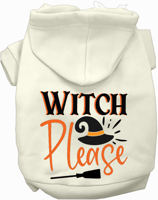 Dog Hoodie Witch Please Halloween for Festive Spirit Wear