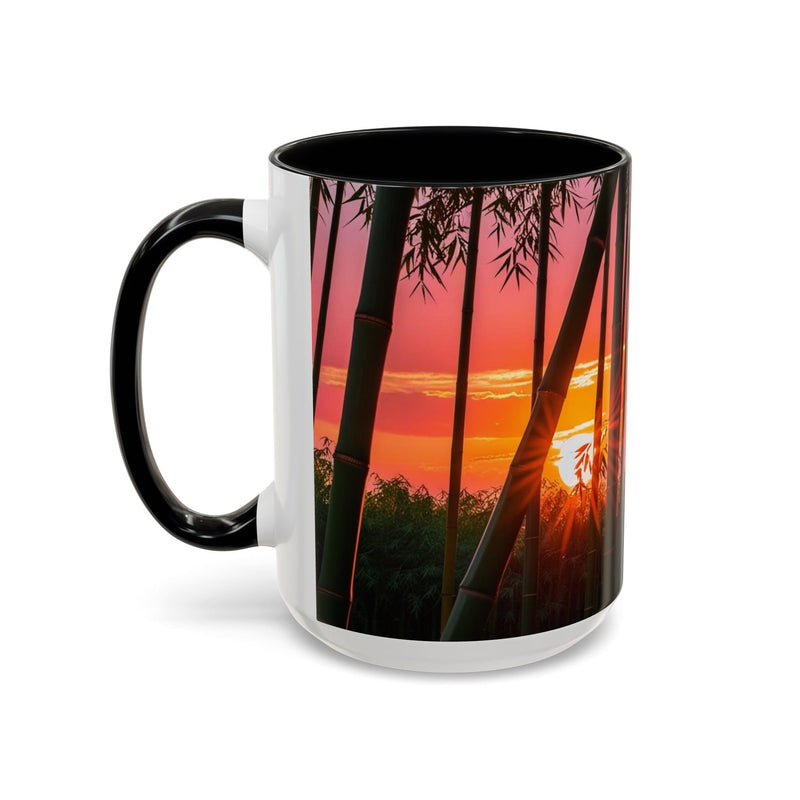 Bamboo Forest Sunrise Accent Coffee Mug - Perfect Gift for Dog Lovers