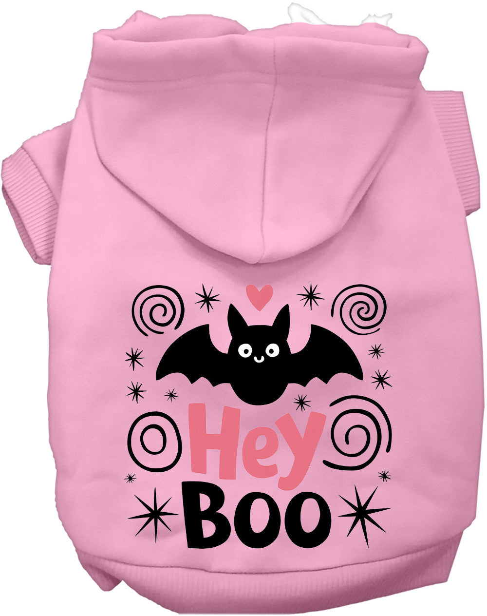 Dog Hoodie Hey Boo Halloween for Festive Pet Spirit Wear for