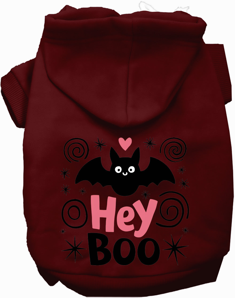 Dog Hoodie Hey Boo Halloween for Festive Pet Spirit Wear for