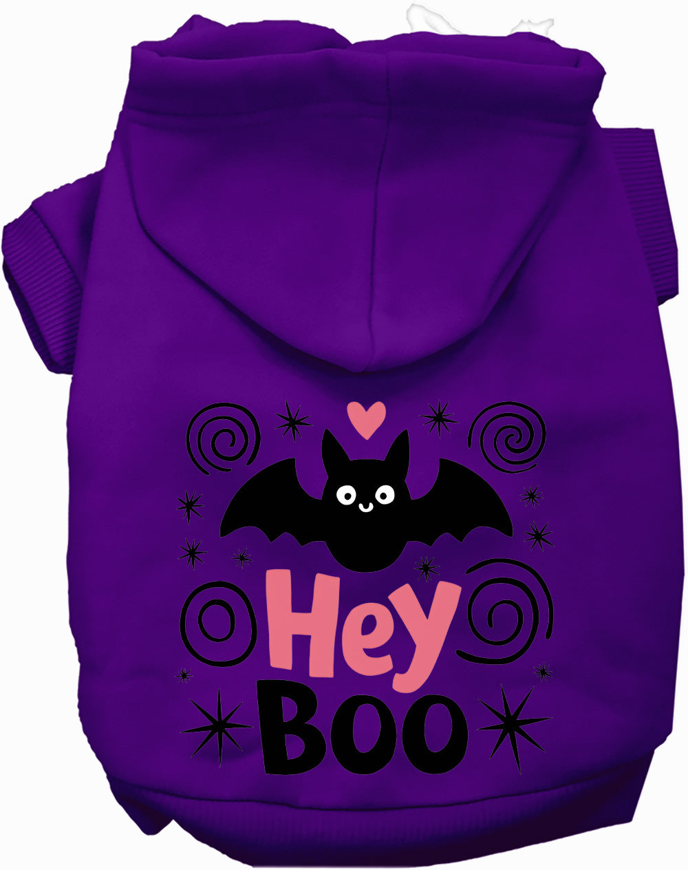 Dog Hoodie Hey Boo Halloween for Festive Pet Spirit Wear for