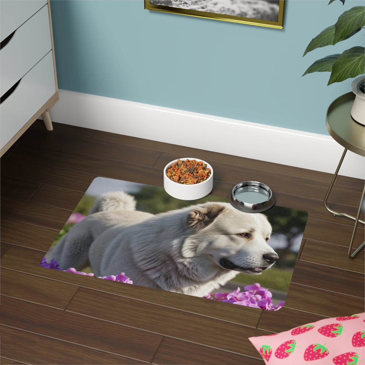 Pet Food Mat (12x18) - Caucasian Shepherd Dog