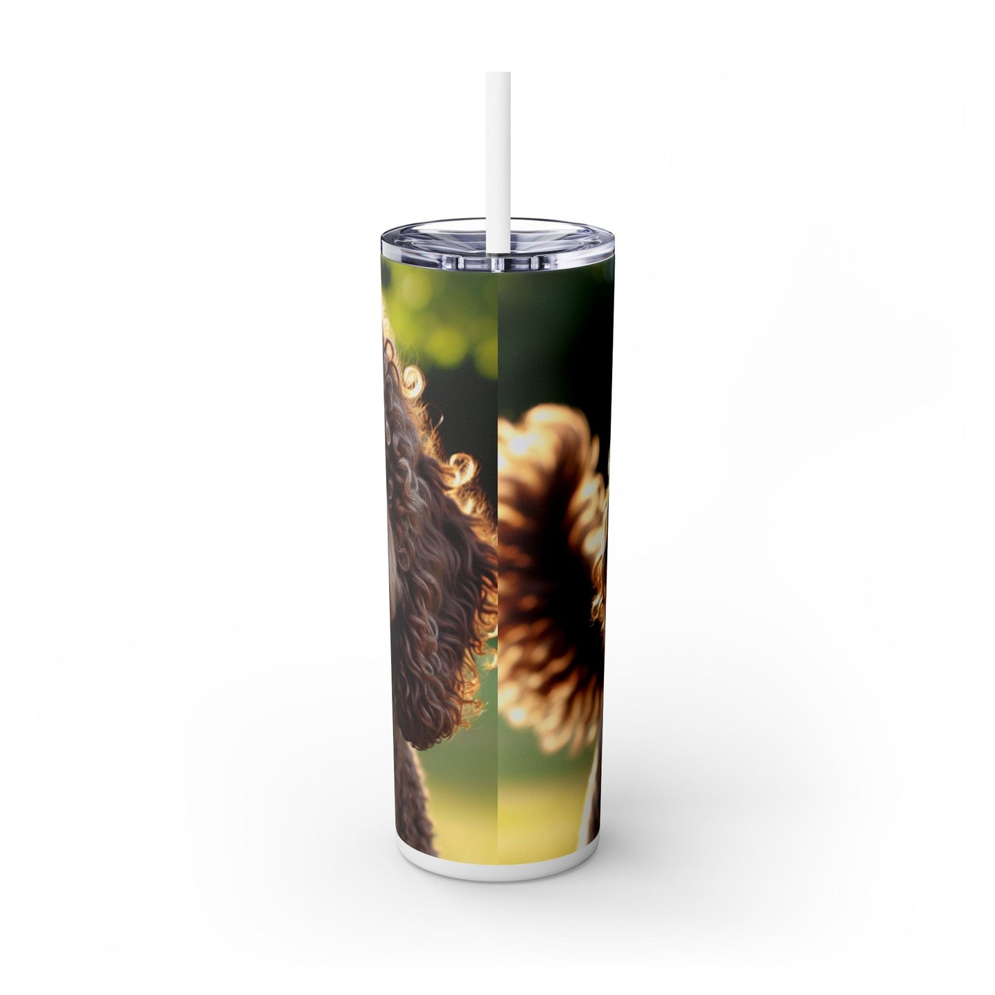 Curly Coated Retriever Tumbler with Straw, 20oz
