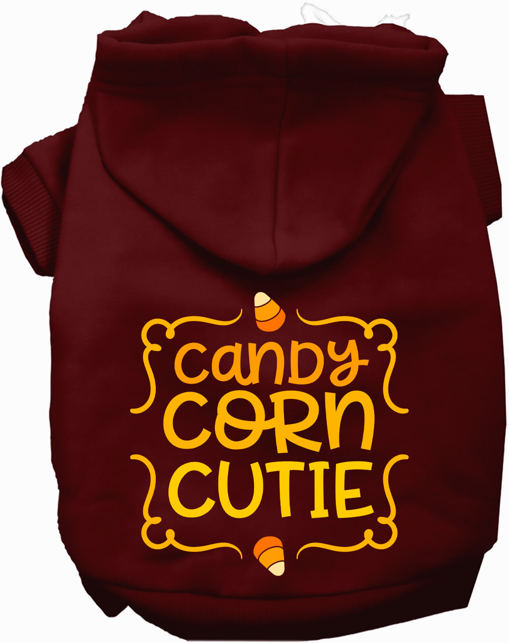 Dog Hoodie Candy Corn Cutie for Sweet Festive Style Wear for