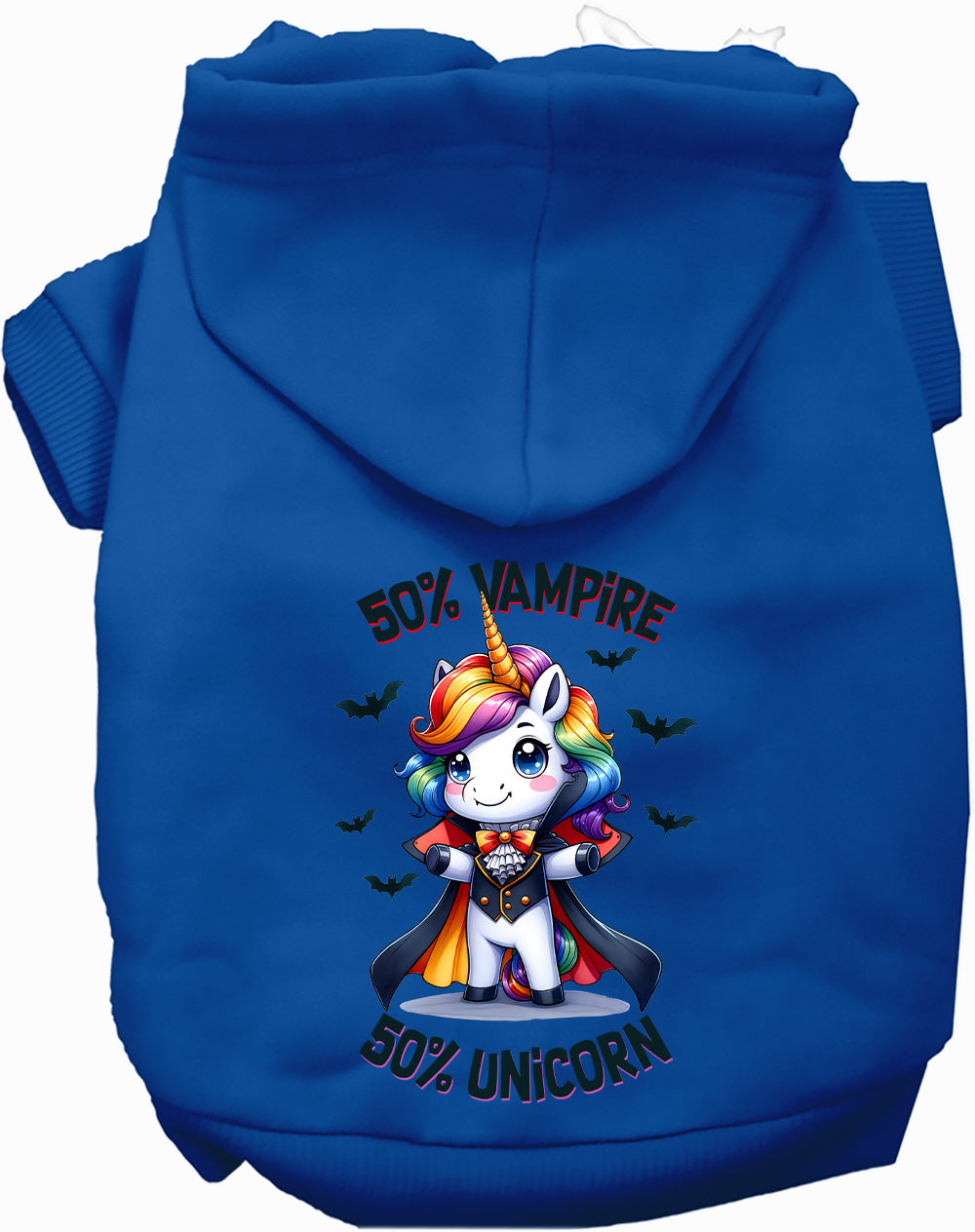 Dog Hoodie Vampire and Unicorn for Festive Enchantment Pet