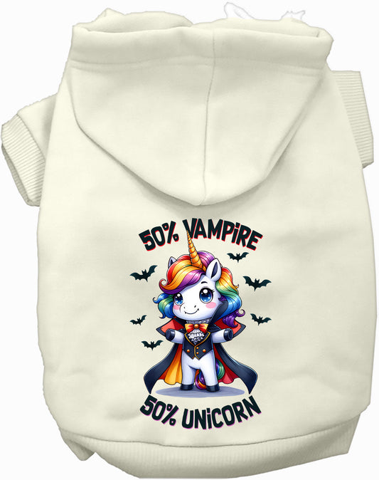 Dog Hoodie Vampire and Unicorn for Festive Enchantment Pet