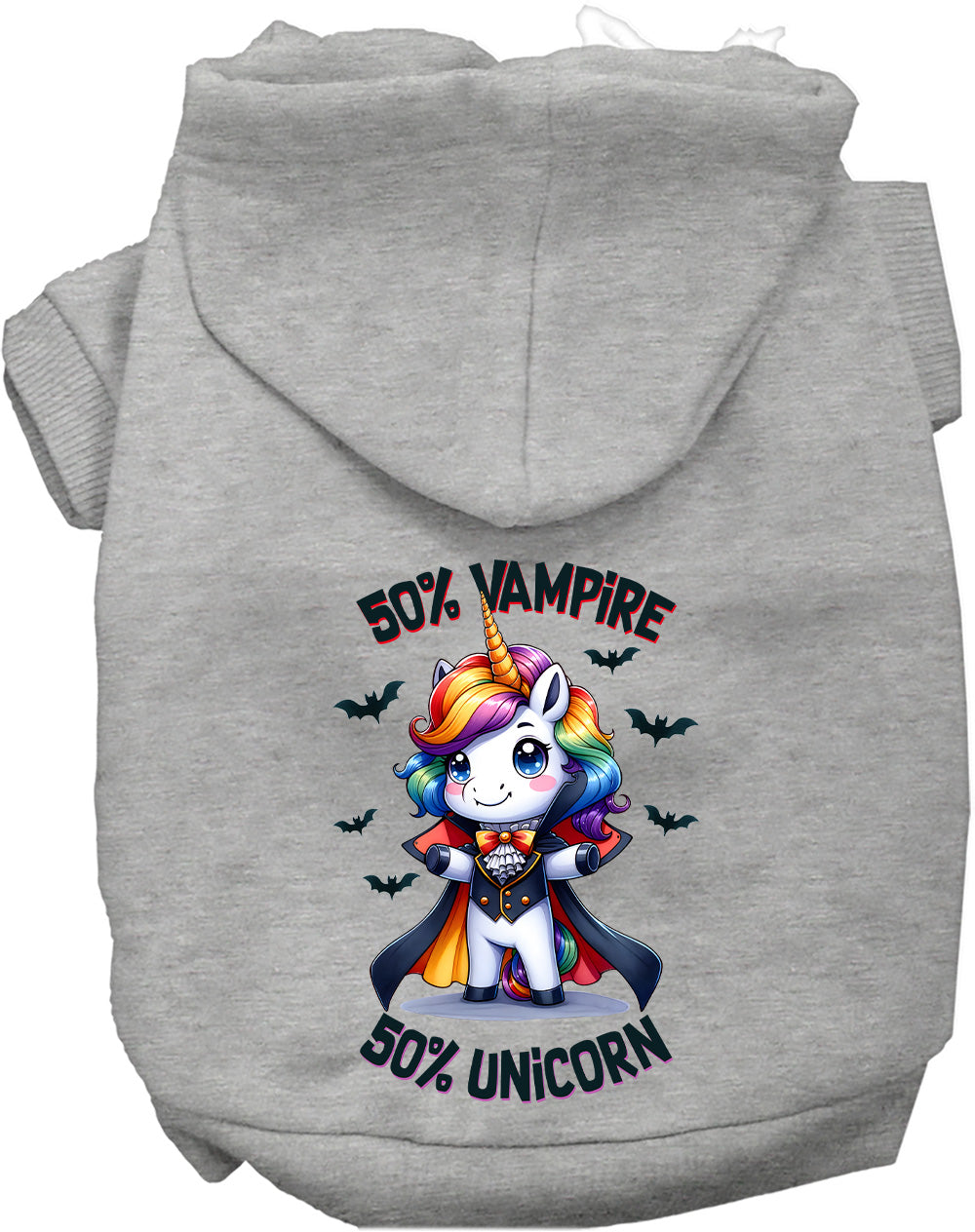 Dog Hoodie Vampire and Unicorn for Festive Enchantment Pet