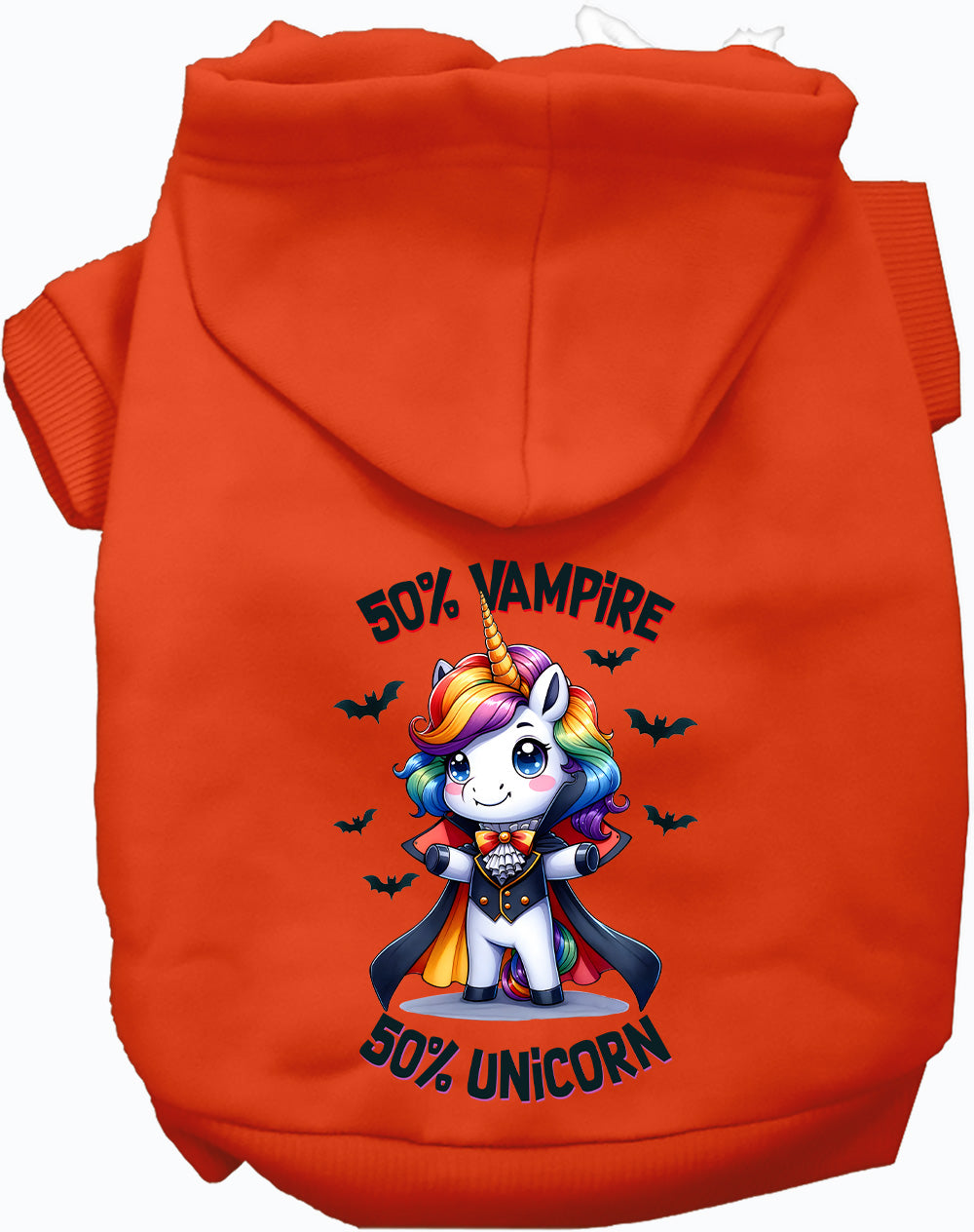 Dog Hoodie Vampire and Unicorn for Festive Enchantment Pet