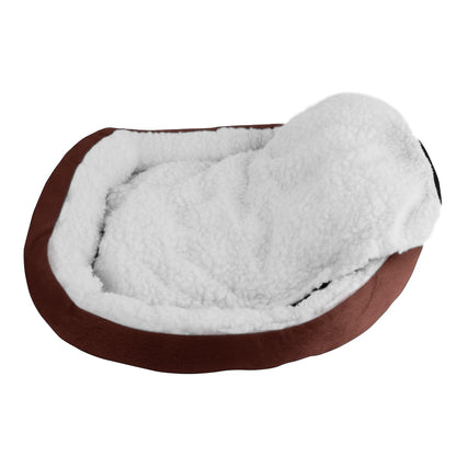 Pet Dog Bed Soft Warm Fleece Puppy Cat Bed Dog Cozy Nest