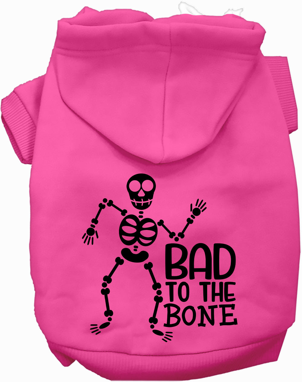 Dog Hoodie Bad to the Bone Halloween for Festive Style for