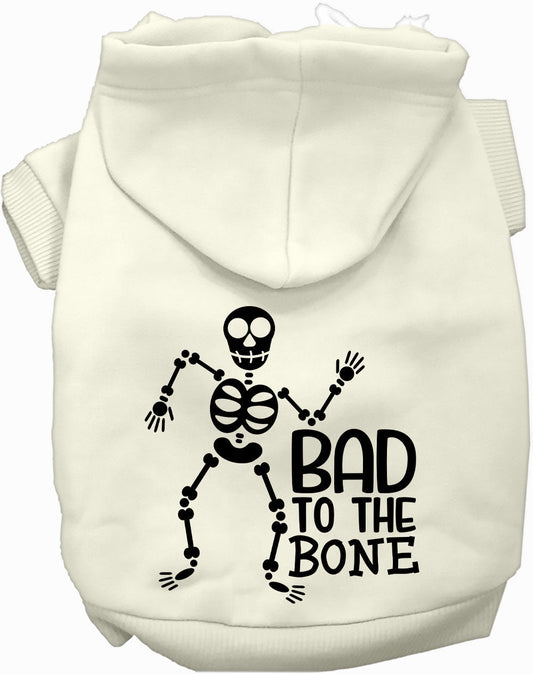 Dog Hoodie Bad to the Bone Halloween for Festive Style for