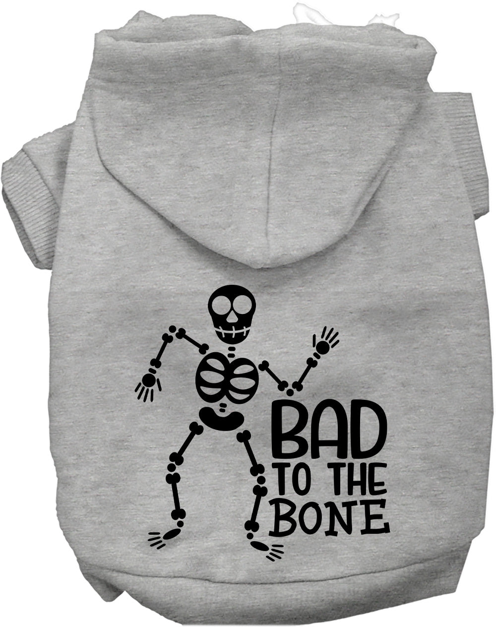 Dog Hoodie Bad to the Bone Halloween for Festive Style for