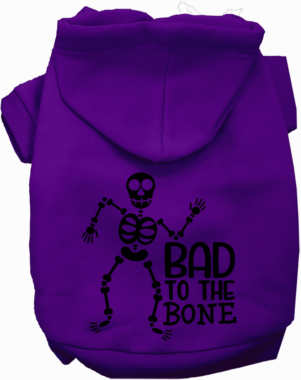 Dog Hoodie Bad to the Bone Halloween for Festive Style for