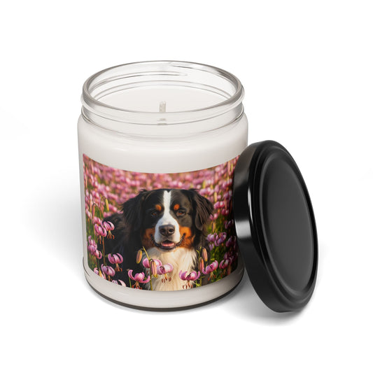 Bernese Mountain Dog- Scented Soy Candle, 9oz