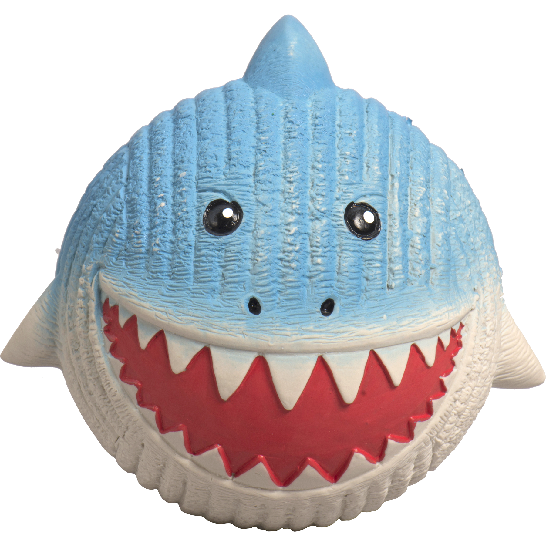 Dog Toy Finn the Shark Ruff-Tex Latex Ball Toy Large Essenti - main product image for dog toy