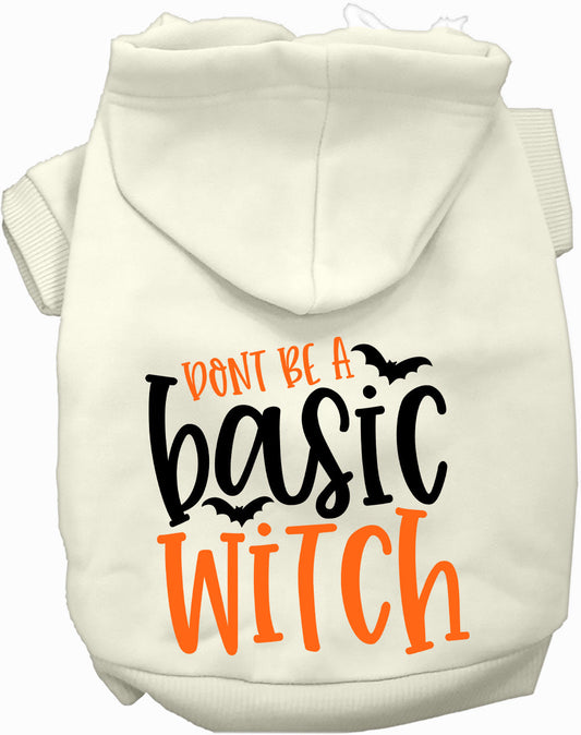 Dog Hoodie Dont Be Basic Witch for Festive Fashion Fun for