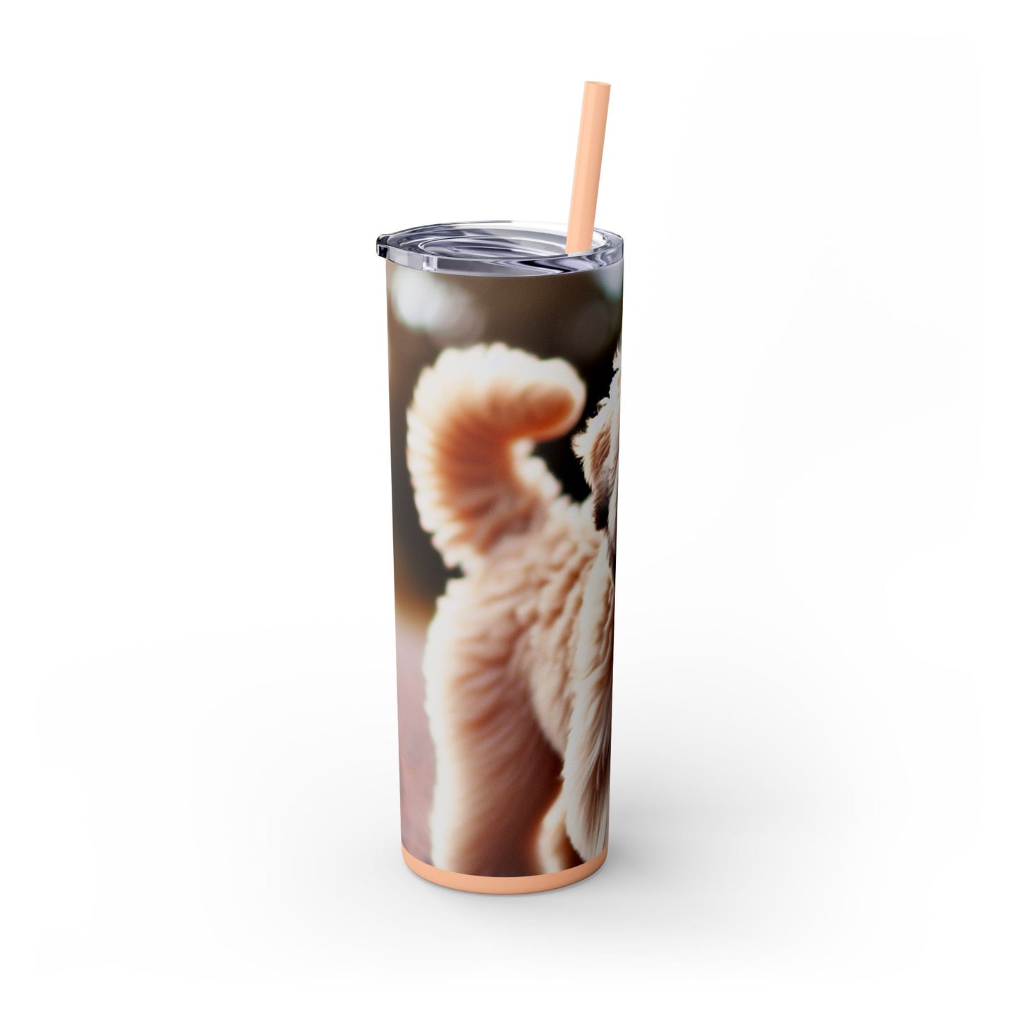 Soft Coated Wheaten Terrier Skinny Tumbler with Straw, 20oz