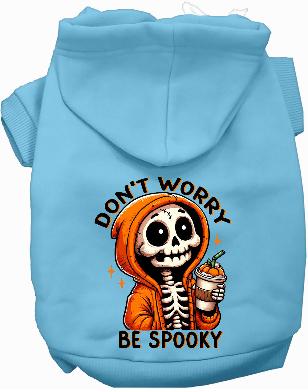 Dog Hoodie Dont Worry Be Spooky Halloween Festive Style for