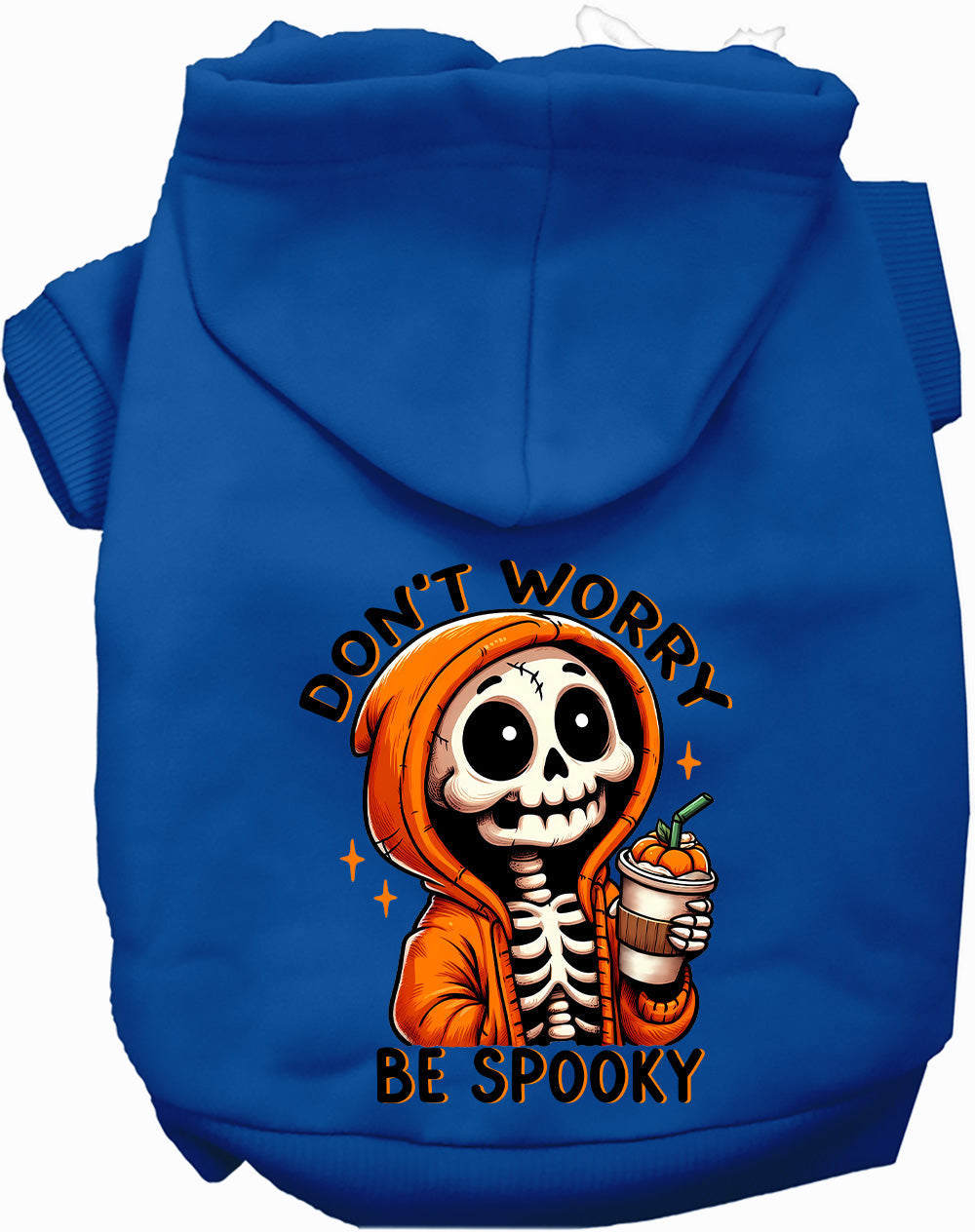 Dog Hoodie Dont Worry Be Spooky Halloween Festive Style for