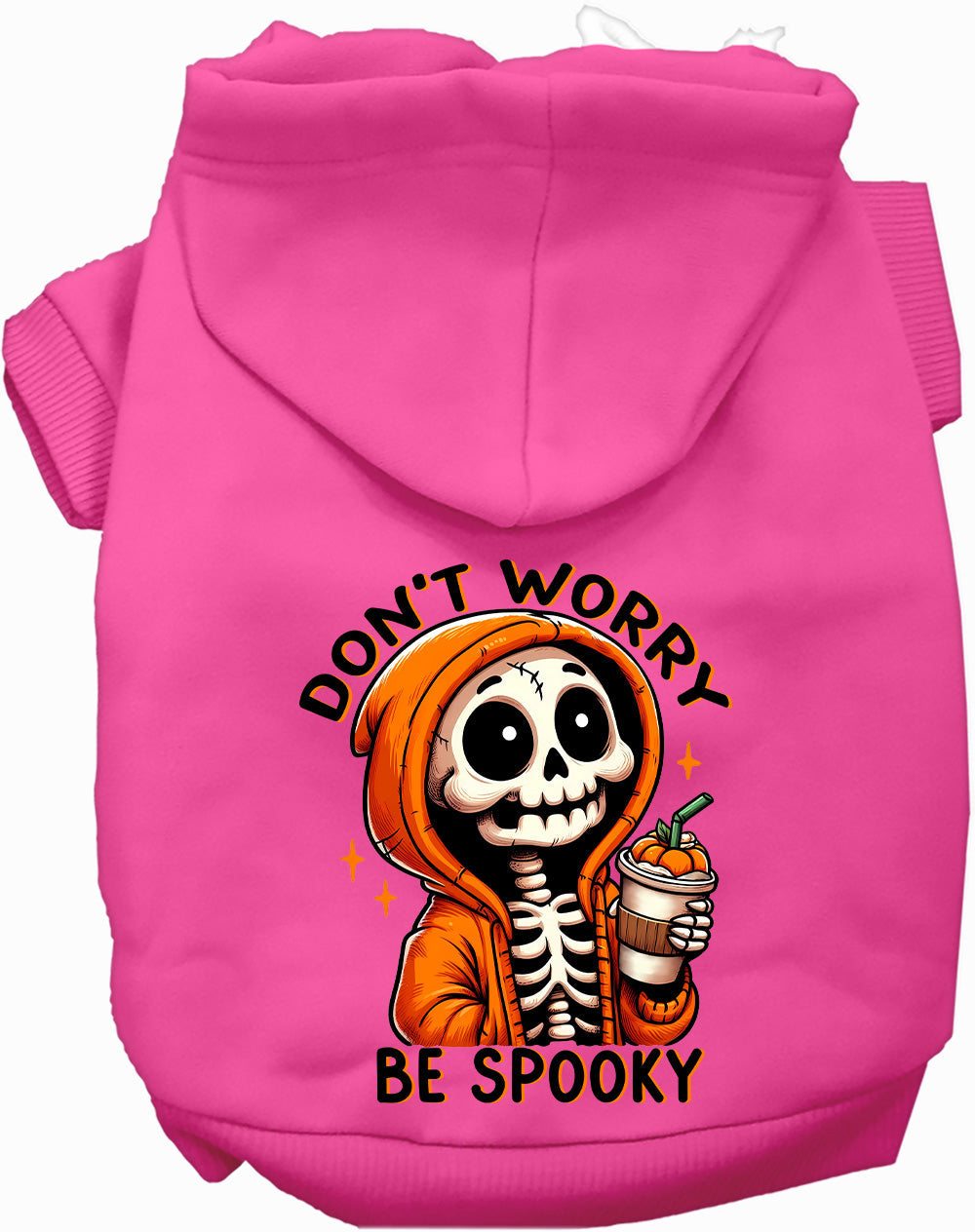 Dog Hoodie Dont Worry Be Spooky Halloween Festive Style for