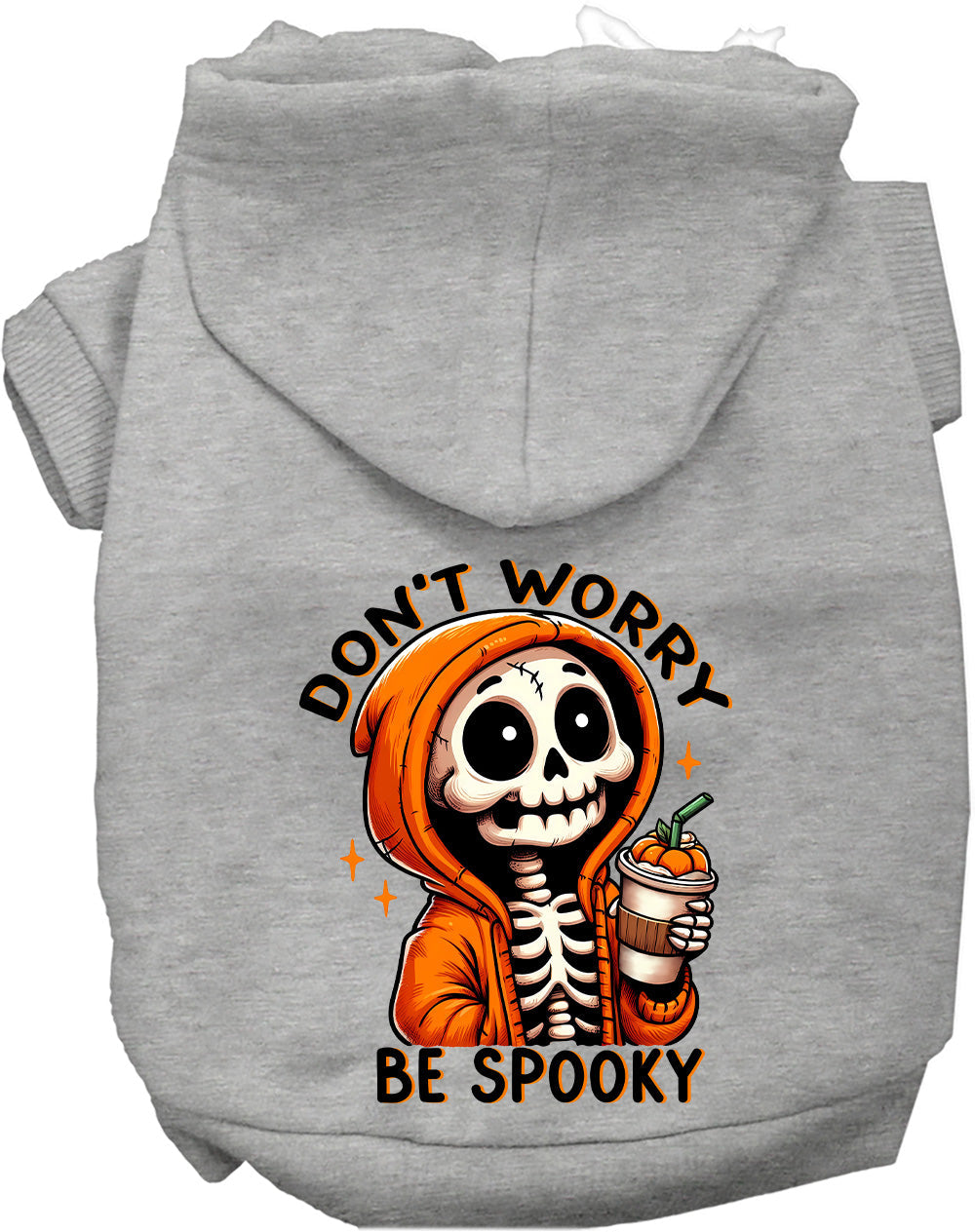 Dog Hoodie Dont Worry Be Spooky Halloween Festive Style for