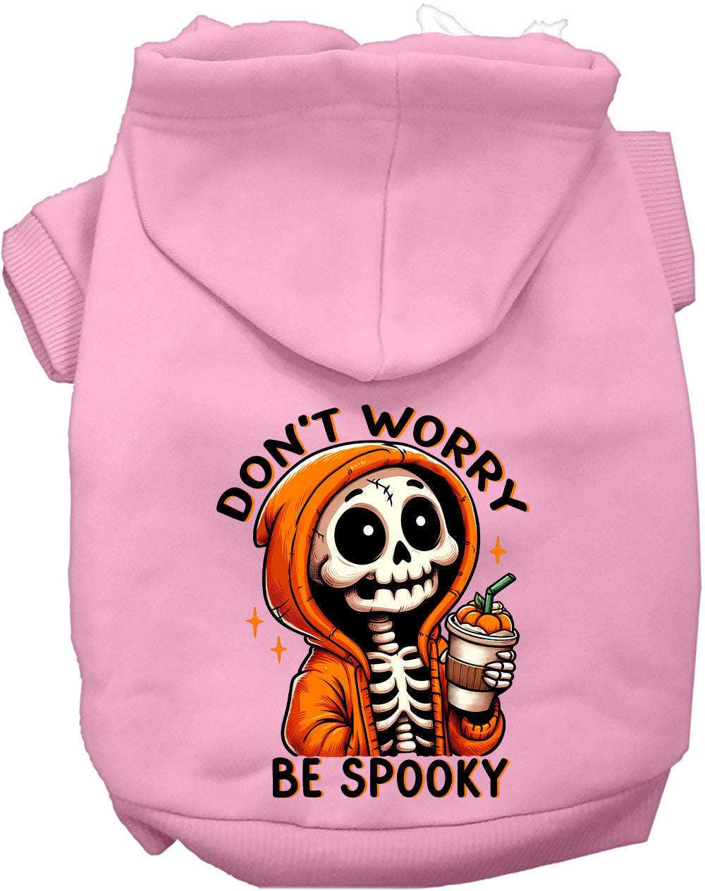 Dog Hoodie Dont Worry Be Spooky Halloween Festive Style for