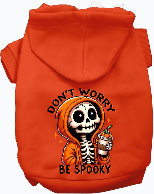 Dog Hoodie Dont Worry Be Spooky Halloween Festive Style for