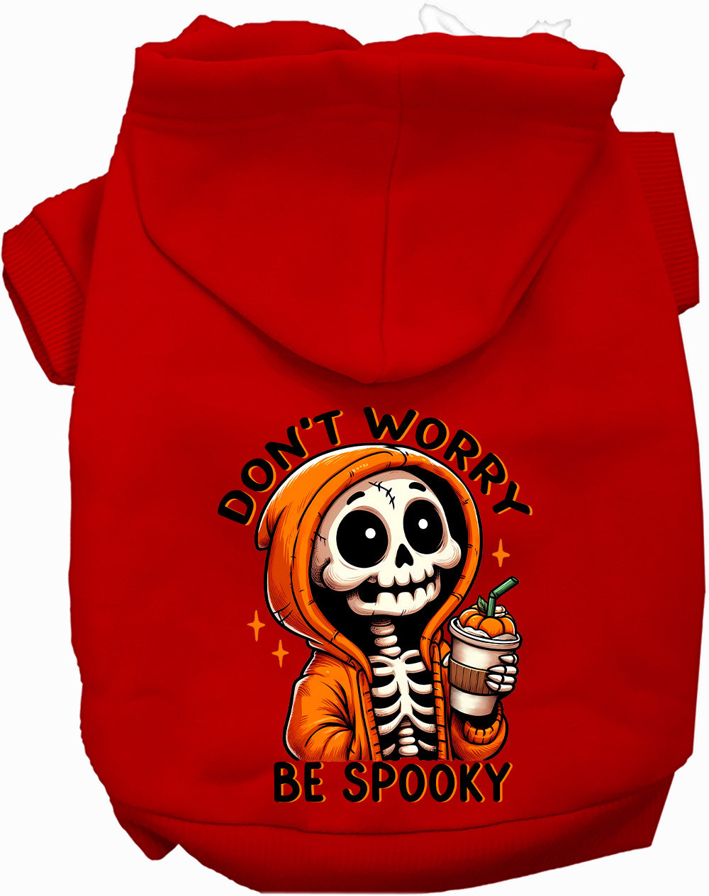 Dog Hoodie Dont Worry Be Spooky Halloween Festive Style for
