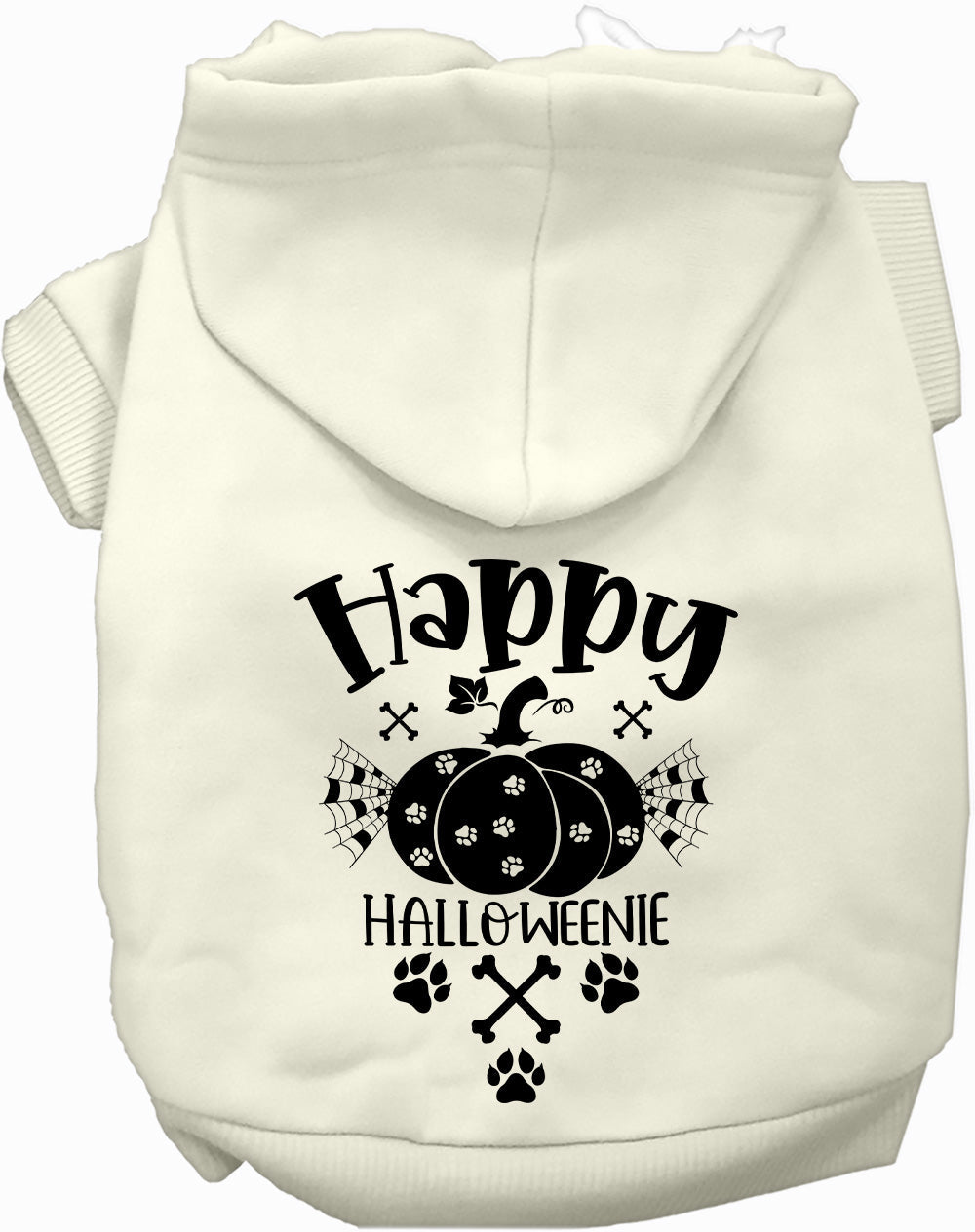 Dog Hoodie Happy Halloweenie for Festive Canine Charm Wear