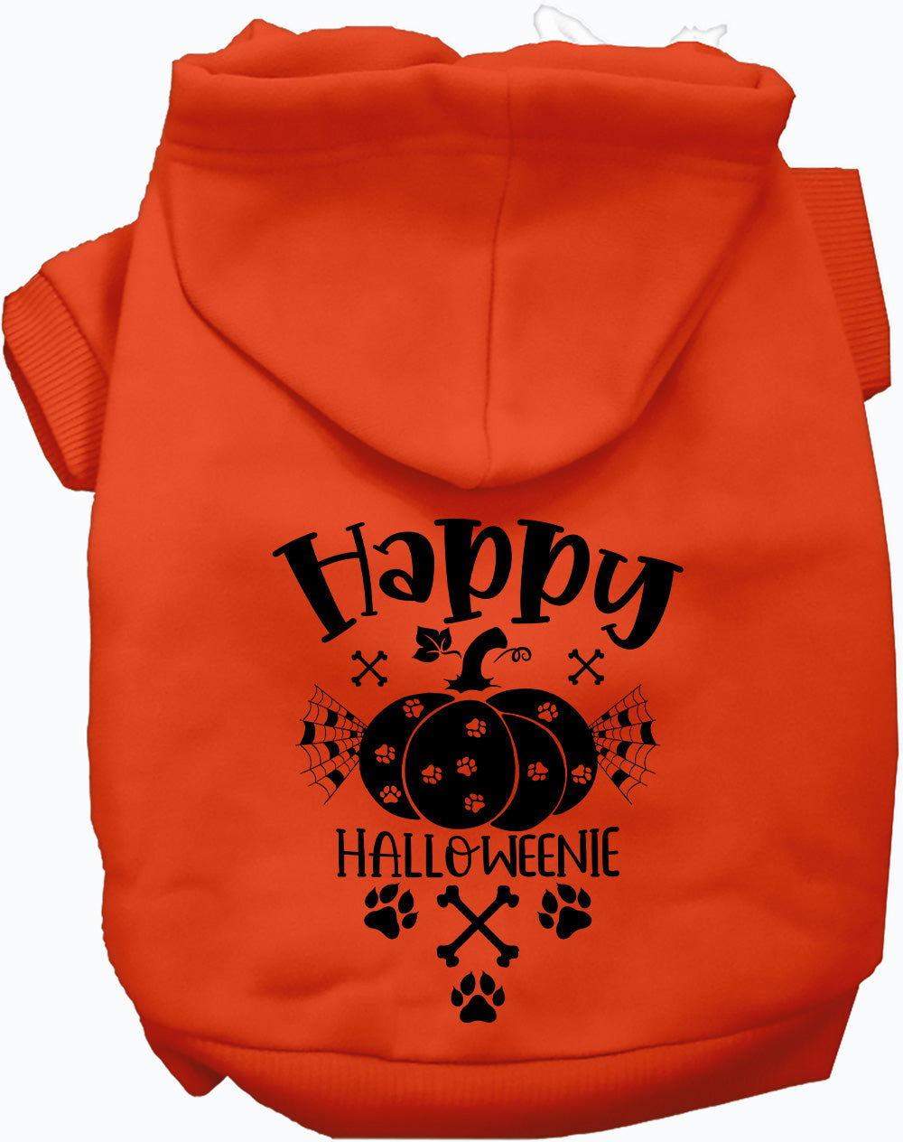 Dog Hoodie Happy Halloweenie for Festive Canine Charm Wear