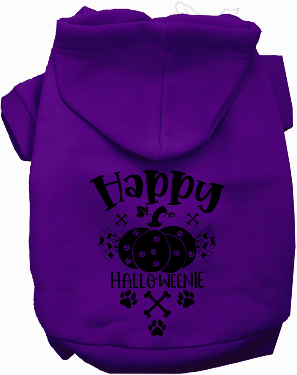 Dog Hoodie Happy Halloweenie for Festive Canine Charm Wear