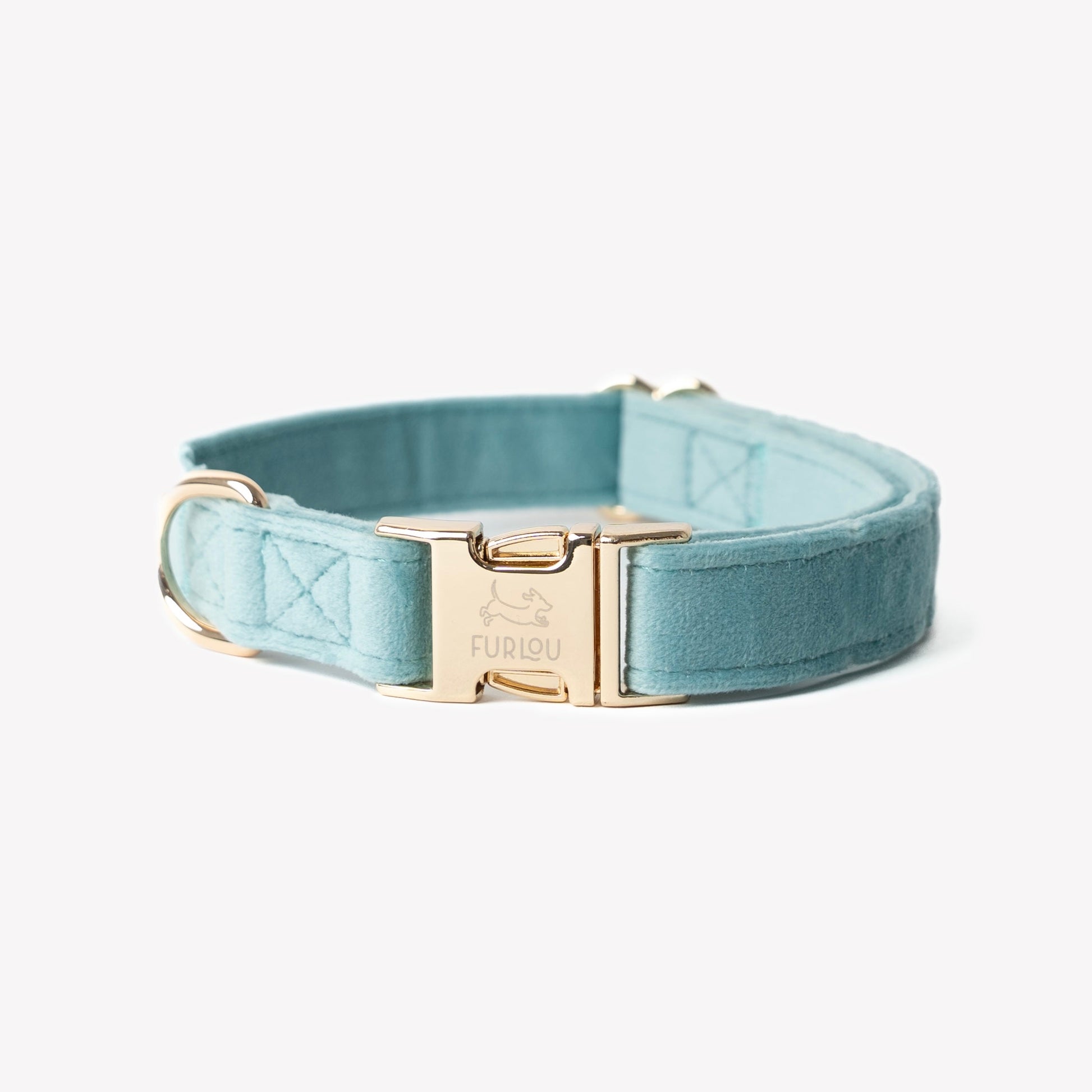 'Blue' - Velvet Dog Collar - Purrfect Pet Kingdom