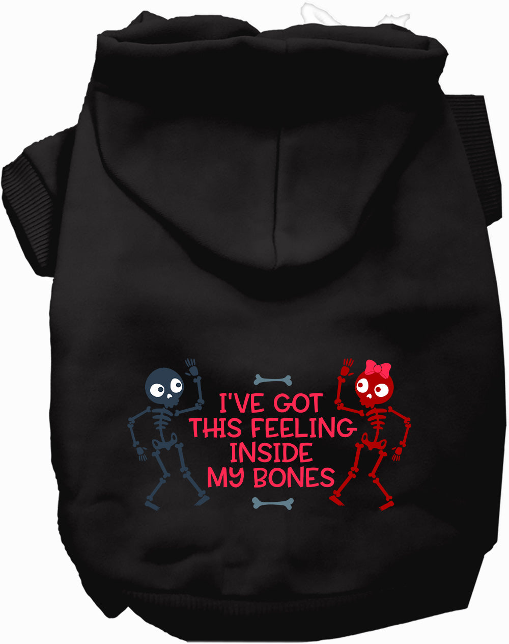 Dog Hoodie Inside My Bones for Festive Halloween Pet Style