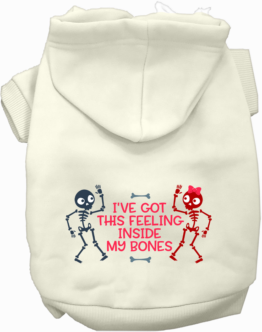 Dog Hoodie Inside My Bones for Festive Halloween Pet Style