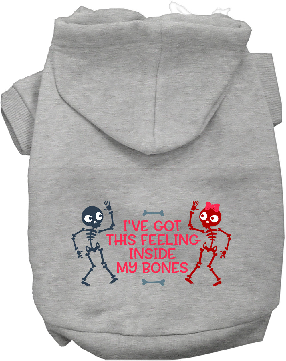 Dog Hoodie Inside My Bones for Festive Halloween Pet Style