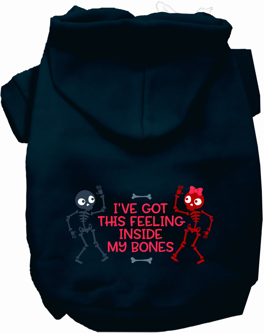 Dog Hoodie Inside My Bones for Festive Halloween Pet Style