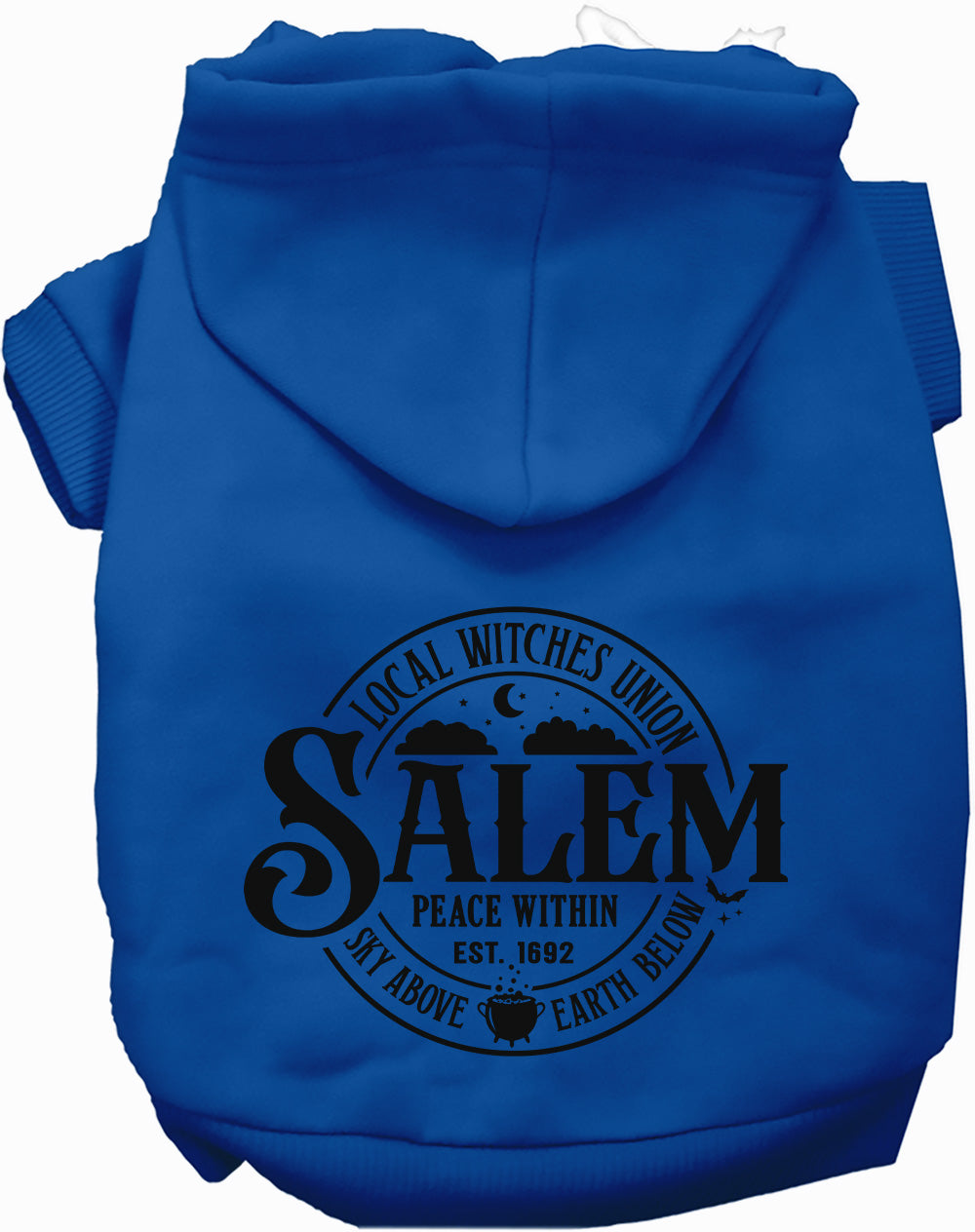 Salem Witches Union Spooky Halloween Pet Hoodie at Purrfect Pet Kingdom