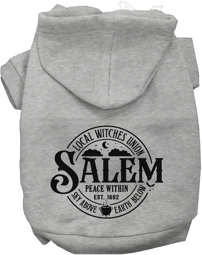 Salem Witches Union Spooky Halloween Pet Hoodie at Purrfect Pet Kingdom