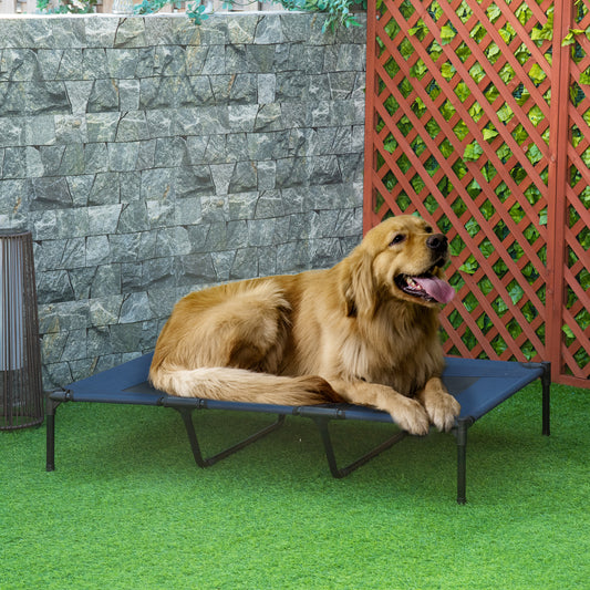 48" Elevated Breathable Dog Bed with Carry Bag - Navy
