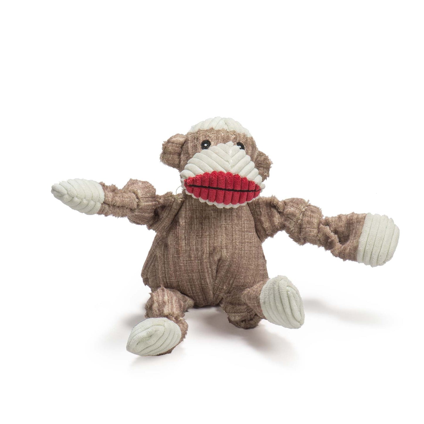 Dog Toy Stuey Sock Monkey Knottie Plush Toy for Daily Use - close up product image for dog toy