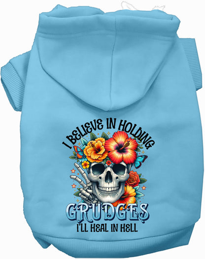 Grudges Skull Pet Hoodie - Cozy & Stylish Apparel for Dogs
