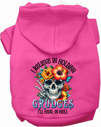 Grudges Skull Pet Hoodie - Cozy & Stylish Apparel for Dogs