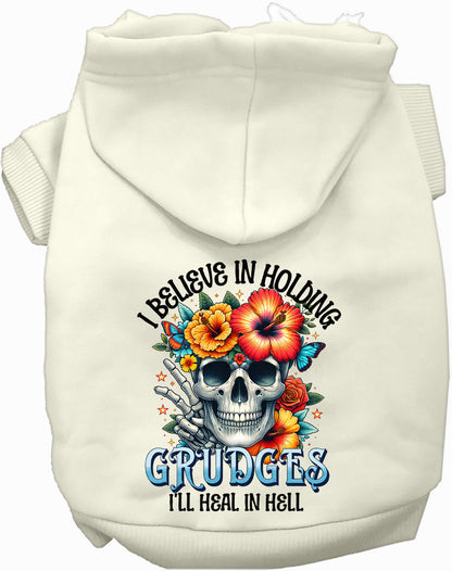Grudges Skull Pet Hoodie - Cozy & Stylish Apparel for Dogs