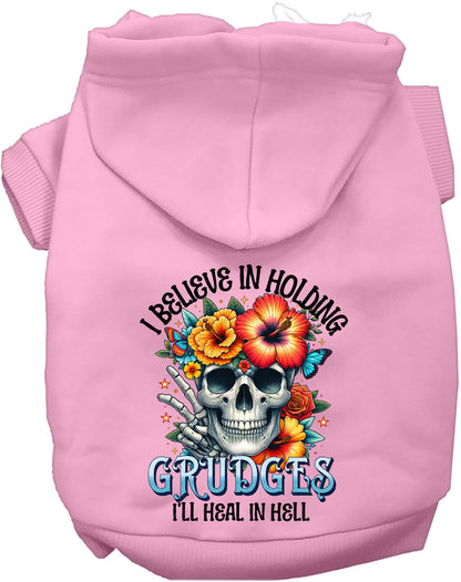 Grudges Skull Pet Hoodie - Cozy & Stylish Apparel for Dogs