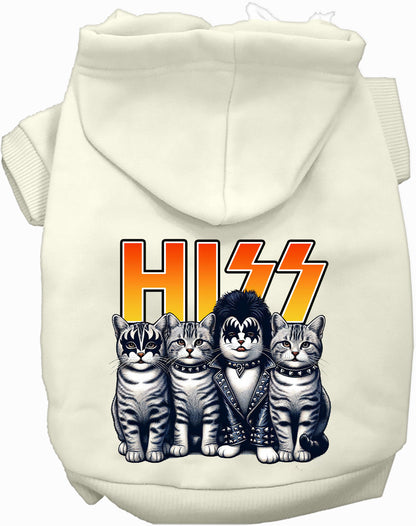 Hiss Kitties Parody Pet Hoodie: Fun Rocker Style at Purrfect Pet Kingdom